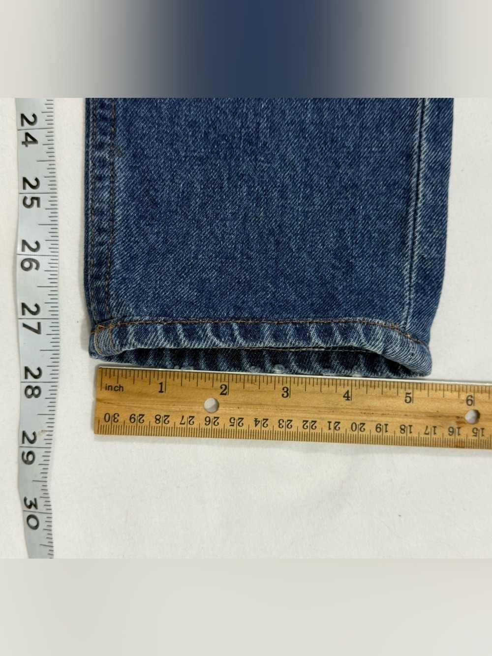 AGOLDE x Amour Vert High Rise Straight Leg Jeans Organic Cotton USA 24 - Picture 13 of 14
